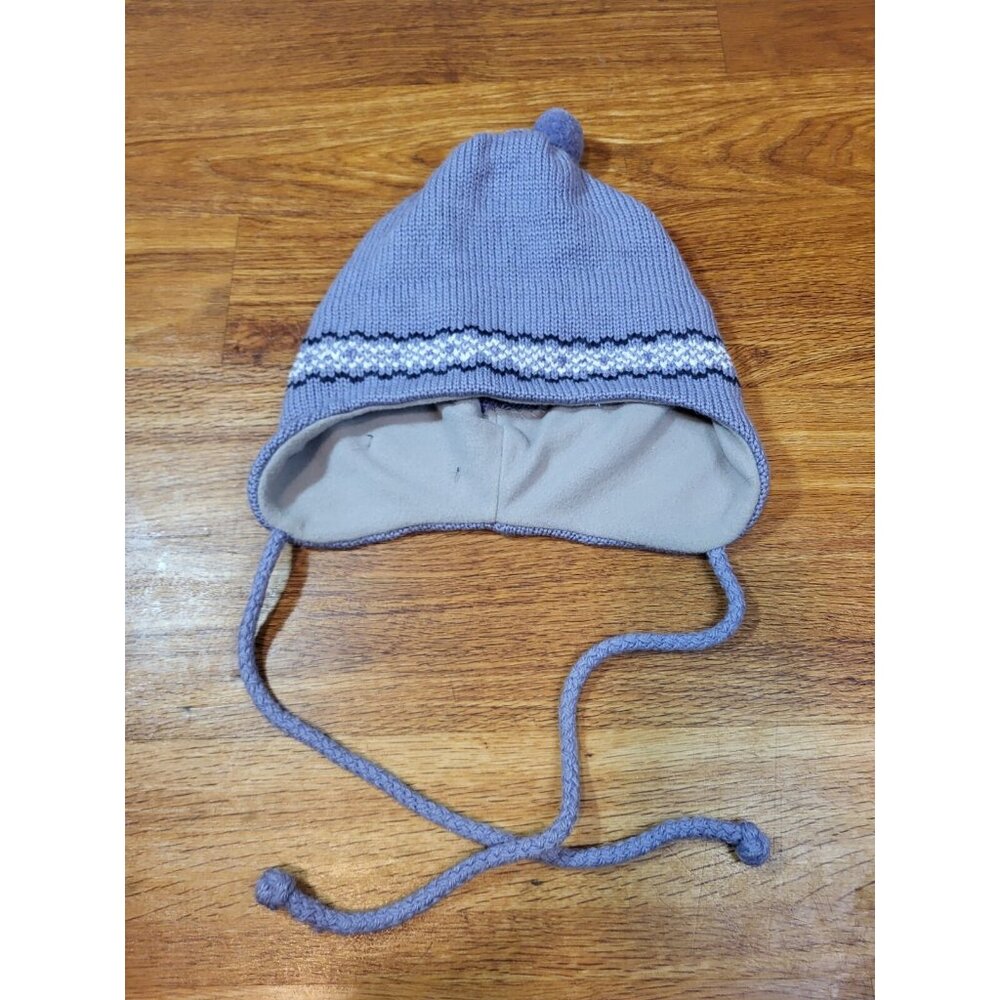 Merkley Headgear Wool Pattern Winter Beanie Hat Purple Maroon Adult OSFM Canada